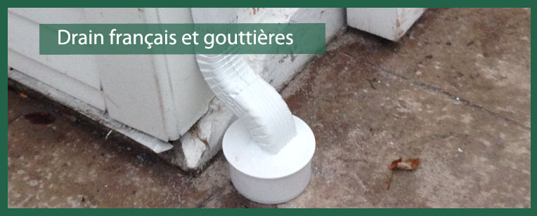 Est-il bon avoir des gouttieres relies a votre drain francais